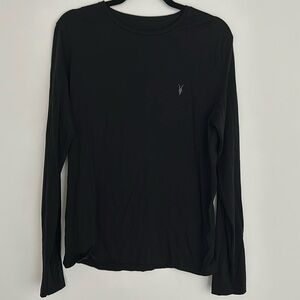 NWOT All Saints Tonic Jet Black Crew